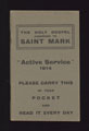 St Mark's Gospel, 'Active Service' 1914 edition
