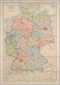 'Deutschland', map of Germany, 1949