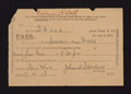 Leave of absence form (Army Form B 295) for Forewoman Betty Mould, Queen Mary's Army Auxiliary Corps, 7 October 1918