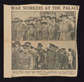 Press cutting relating to the War Workers Party at Buckingham Palace, 25 July 1919