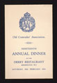 Menu for Queen Mary's Army Auxiliary Corps Old Comrades Association 19th Annual Dinner, Kensington, London, 25 February 1939