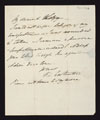 Letter from Major Thomas Brotherton, 14th (The Duchess of York's) Regiment of (Light) Dragoons, to his wife, 25 January 1814