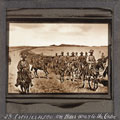 'Cronje's 4,000 on their way to the Cape', lantern slide, 1900