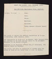 Order for inspection, 20 January 1919