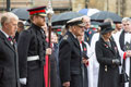 The Duke of Edinburgh and Prince Harry at Westminster Abbey, London, November 2015