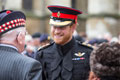 Prince Harry chats with veterans at Westminster Abbey, London, 5 November 2015