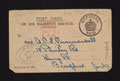 Postcard notification of the award of medals to Forewoman Ada Gummersall, Queen Mary's Army Auxiliary Corps, 1921