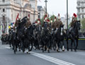 Household Cavalry Regiment rehearsing for the State Opening of Parliament, May 2015