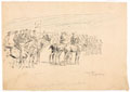 'Wednesday's field day was concluded by a march past', Bulford Camp, 1899