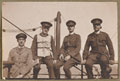British Army chaplains on the deck of HMT Megantic, en route to Egypt, 1917