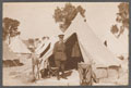 Reverend L Gee outside his tent, Alexandria, 1917 (c)