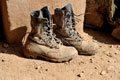 Pair of boots, Helmand, Afghanistan, 2010