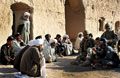 British soldiers and Afghan National Police meet Afghan civilians during Operation ZAMARY KARGHA (LION FALCON), Afghanistan, 2010
