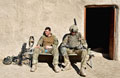 Soldiers from 2nd Battalion, The Parachute Regiment, resting after a patrol in Afghanistan, 2011