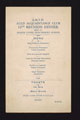 Menu card for Advanced Motor Transport Depot Auld Acquaintance Club, 13th reunion dinner, 22 October 1932