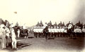 'Secunderabad Review. Elephant Battery, Marching past', 1895