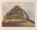 'General View of the Diamond Rock from the N.E. side, with Queen's Battery', 1803