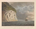 'South East View of the Diamond Rock, with the Cannon being hauled up from the Centaur by the Cable', 1803