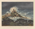 'Sailors hauling the heavy Cannon, on the foot of the Rock, in a Surf', 1803
