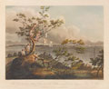 'The Bay towards Saline Point, with the Centaur and Blenheim firing at Fort St Anne', 1803