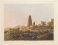 'Pagodas at Maugry with a distant view of Sewandroog', Mysore, 1791 (c)