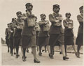 Gas mask drill, Auxiliary Territorial Service, 1939-1945 (c)