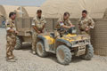 Army chaplains with a quad bike, Camp Bastion, Helmand, Afghanistan, 2008