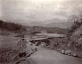 'Broken road near Chambi Bridge. Kangra Valley, April 1905', Kangra Earthquake operation, India, 1905