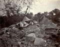 'Ruins of Kangra Temple, April 1905', Kangra Earthquake operation, India, 1905