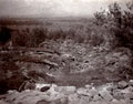 'Ruins of Kangra from Temple. April 1905', Kangra Earthquake operation, India, 1905