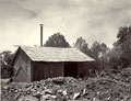 'Temporary factories & the ruins of tea factories', Kangra, India, 1905