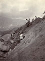 'No 4 S.C. working on Dadh Khul. May 05', 34th Sikh Pioneers undertaking reconstruction work following the Kangra Earthquake, 1905