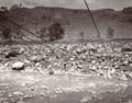 'Gough crossing Buner nullah June 1905', Kangra Earthquake operation, 1905