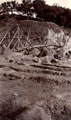 'Suspension Bridge before completion June 1905', Buner, Kangra Earthquake operation, 1905