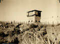 'No 4 Tower, with wire clearing party', 'Kurram Valley', 1939