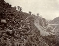 'View of River bed Khools & slip to water 175 ft', India, 1905 (c)
