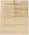 Certificate of employment of Betty Mould, Queen Mary's Army Auxiliary Corps, 1919