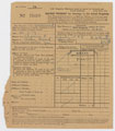 Travel warrant relating to the War Workers Party at Buckingham Palace, 25 July 1919