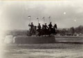 17th Cavalry troopers jumping fence, India, 1908 (c)