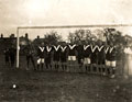 'A' Company football team, 25th (County of London) (Cyclists) Battalion, The London Regiment, Holt, 1915