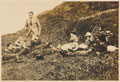 Wounded personnel enjoying a picnic in Devon, 1918
