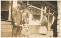 Captain Arthur Galsworthy and his family at a market in Devon, 1918