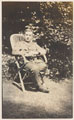 Lieutenant Dickenson in the gardens of Queen Mary's Convalescent Auxiliary Hospital, Dover House, 1918