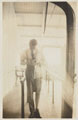 2nd Lieutenant Cyril Edwards wearing his prosthetic leg in 1918
