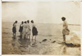Girls playing in the sea, 1918 (c)