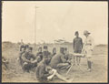 Soldiers of the King's African Rifles receiving instruction in the use of a machine gun, 1916