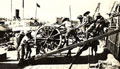 Arrival of the first British guns at Baku, August 1918