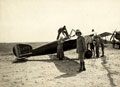 Princess Alexandra inspecting a Bristol monoplane aircraft, Mesopotamia, 1919