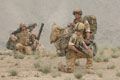 A mortar team from 16 Air Assault Brigade on the move in Zabul Province, Afghanistan, in 2008