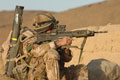 A soldier from the Parachute Regiment on operational deployment in Zabul Province, Afghanistan, in 2008